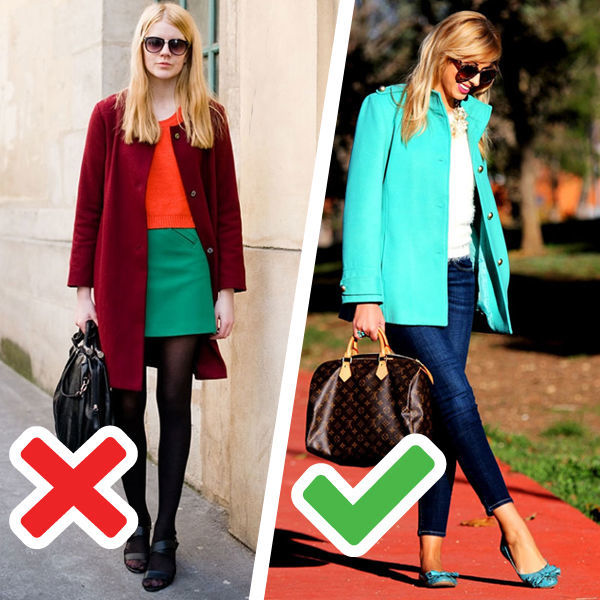 Красный с синим, зеленый с желтым и другие запрещенные сочетания цветов в одежде