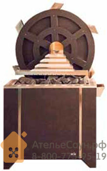 Печь для сауны EOS Goliath 30,0 кВт (антрацит, колесо для мельницы)