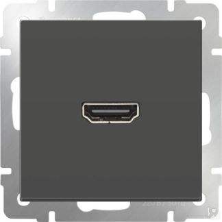 Розетка Hdmi Серо-Коричневая Wl07-60-11 4690389097485 Werkel