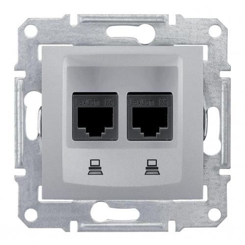 Розетка Компьютерная 2Хrj45 Schneider Electric Sedna Utp Sdn4400160 Schneid фото 1