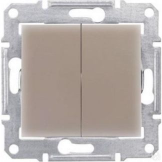 Выключатель Двухклавишный Schneider Electric Sedna 10A 250V Sdn0300168 Schn