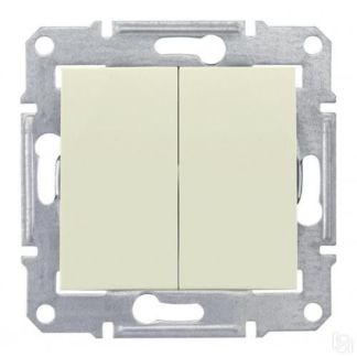 Выключатель Двухклавишный Schneider Electric Sedna Ip44 10A 250V Sdn0300447