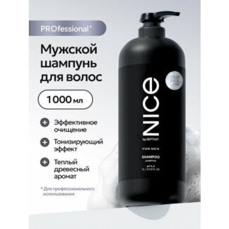 Шампунь профессиональный NICE by SEPTIVIT мужской / Шампунь для мужчин / Pr
