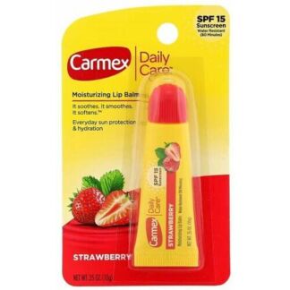 Carmex, Daily Care, увлажняющий бальзам для губ, клубника Carmex