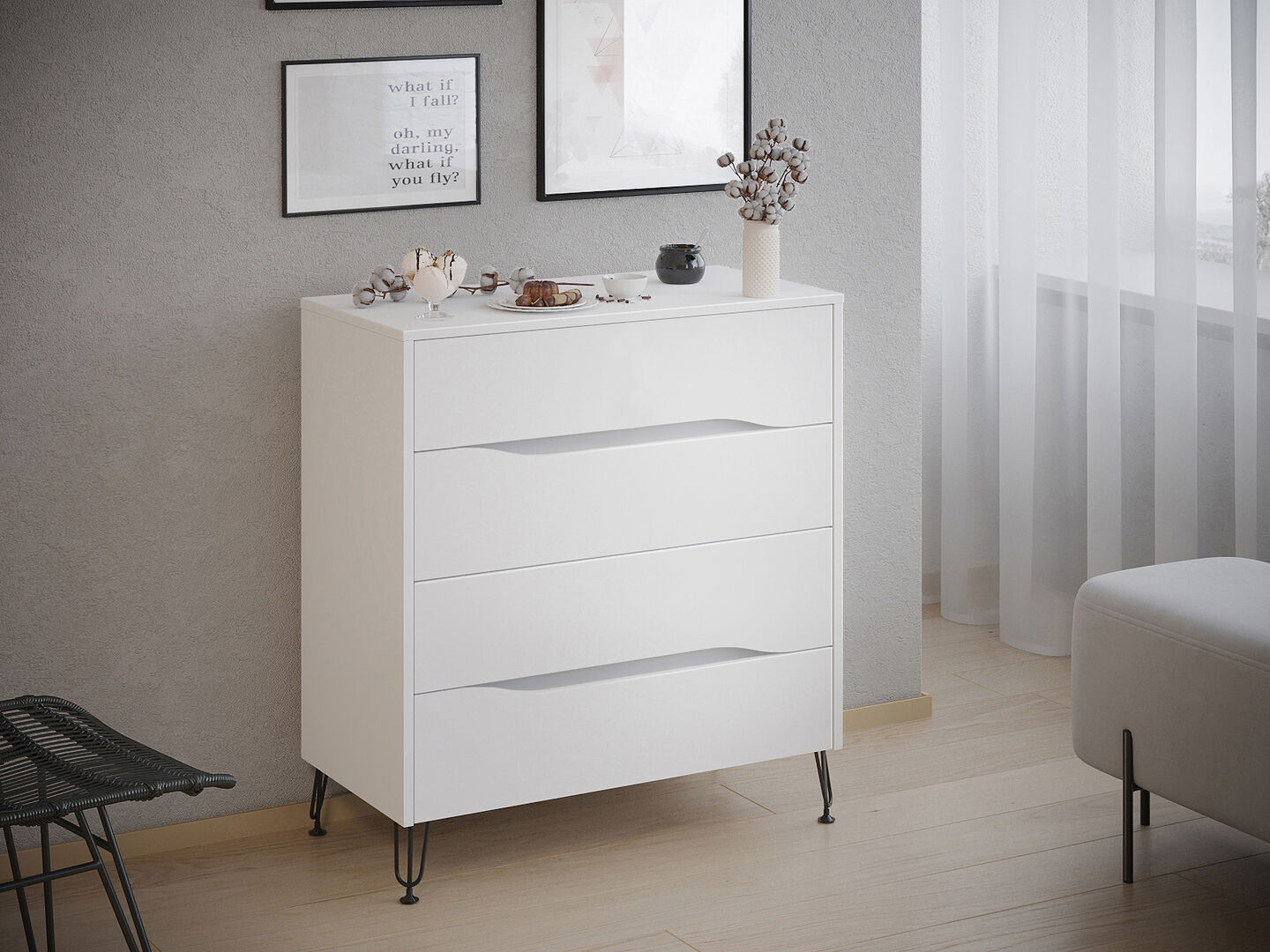 Комод с 4 ящиками Фабрика Стиль Элион К-4 s10760 фото 1