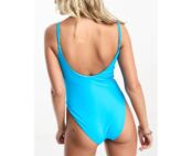 Ярко-синий купальник с квадратным вырезом ASOS DESIGN 128868840 | BRIGHT BLUE фото 2