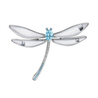 Брошь золотая Libelle