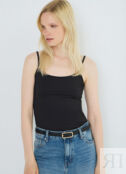 Базовый топ из микрофибры, Черный O`Stin OWNT01006AO02-99 фото 1