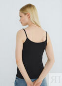 Базовый топ из микрофибры, Черный O`Stin OWNT01006AO02-99 фото 3