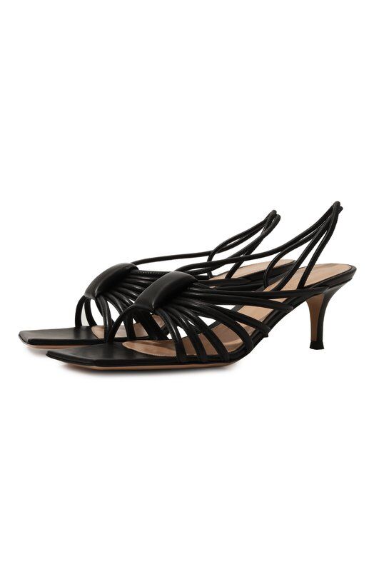Кожаные босоножки Hellen 55 Gianvito Rossi G32486.55RIC.NAPNER0 фото 1