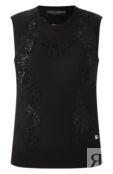 Топ из кашемира и шелка Dolce & Gabbana FXJ26T/JEM07 фото 1