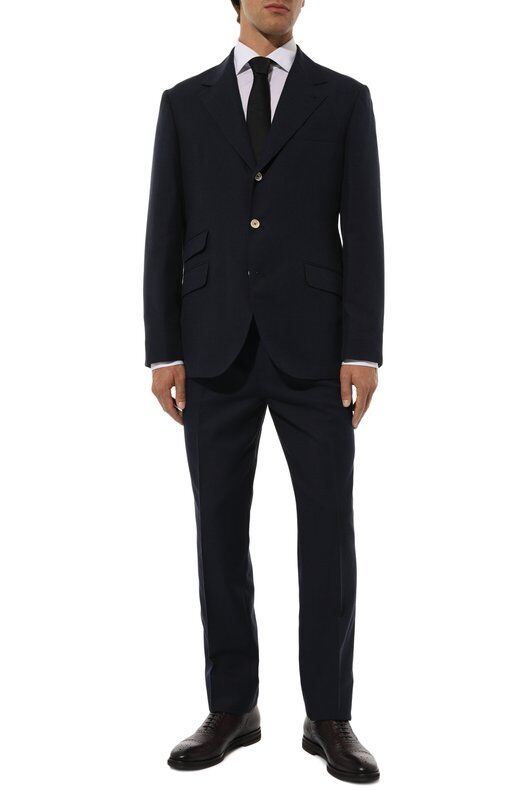 Костюм из хлопка и шерсти Brunello Cucinelli MS463LDWH фото 1