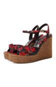 Текстильные босоножки Lolita 85 Dolce & Gabbana CZ0320/A6514 фото 1