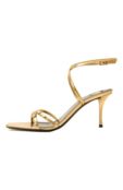 Кожаные босоножки Lydia 75 Saint Laurent 827242/0NL00 фото 4