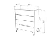 Комод с 4 ящиками Фабрика Стиль Элион К-4 s10760 фото 3