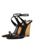 Текстильные босоножки Giqua 110 Saint Laurent 818022/9QNA0 фото 1