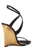 Текстильные босоножки Giqua 110 Saint Laurent 818022/9QNA0 фото 5