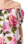 Хлопковый топ Dolce & Gabbana F756UT/HS5S4 фото 5