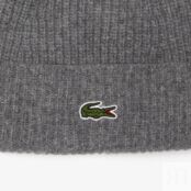 Вязаная шапка-бини Lacoste из шерсти фото 2