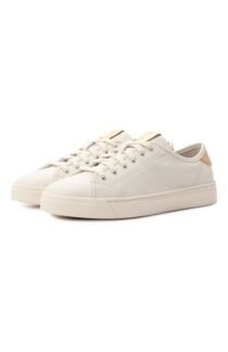 Кожаные кеды Santoni