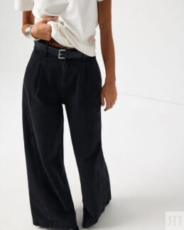 Джинсы Wide leg WL101 с защипами 30/30