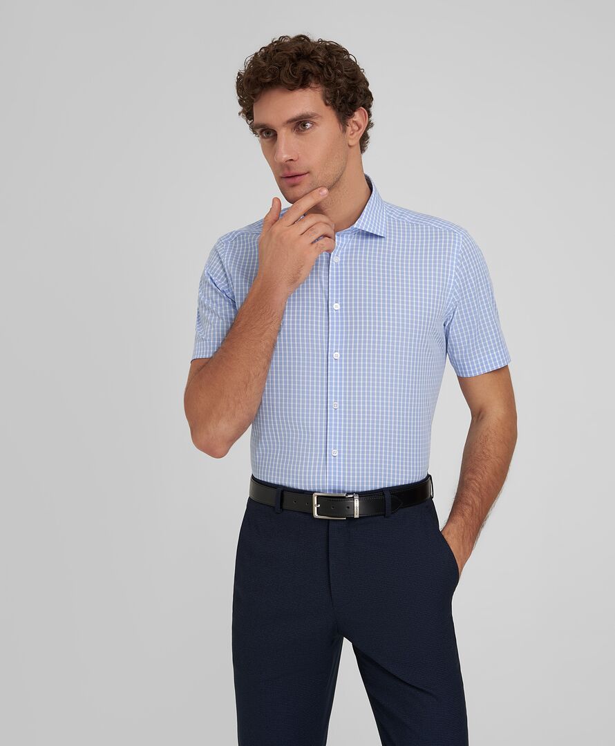 Рубашка HENDERSON кр.р. SHS-0690-S BLUE фото 1