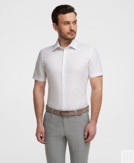 Рубашка HENDERSON кр.р. SHS-0719-X WHITE