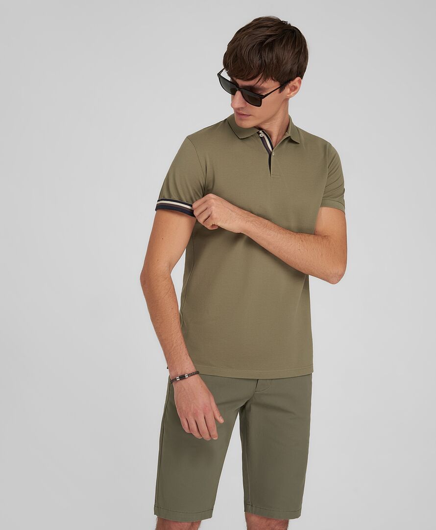Рубашка Поло HENDERSON кр.р HPS-0406 KHAKI фото 1