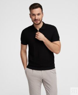Поло HENDERSON кр.р. KWS-0056 BLACK