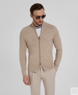 Кардиган трикотажный HENDERSON KWL-0834 BEIGE