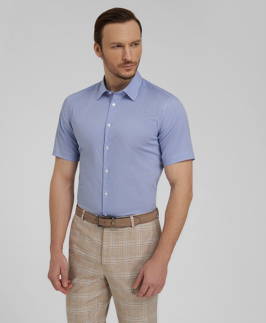 Рубашка HENDERSON кр.р. SHS-0680-S BLUE фото 1