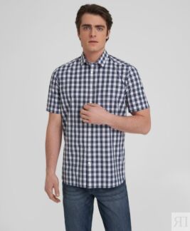 Рубашка HENDERSON кр.р. SHS-0669-R NAVY HENDERSON Рубашка прямого кроя из 1