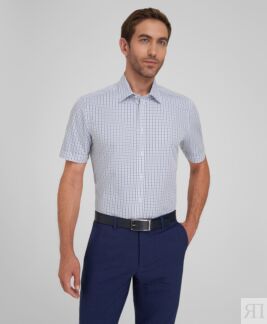 Рубашка полуприлегающий силуэт HENDERSON SHS-0630-S BLUE