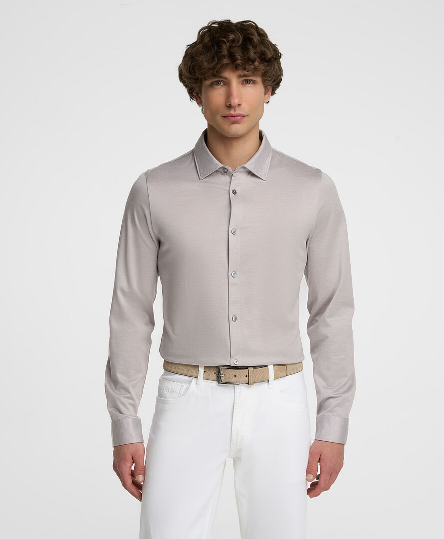 Рубашка трикот. HENDERSON дл.р HSL-0087-S LBEIGE фото 1