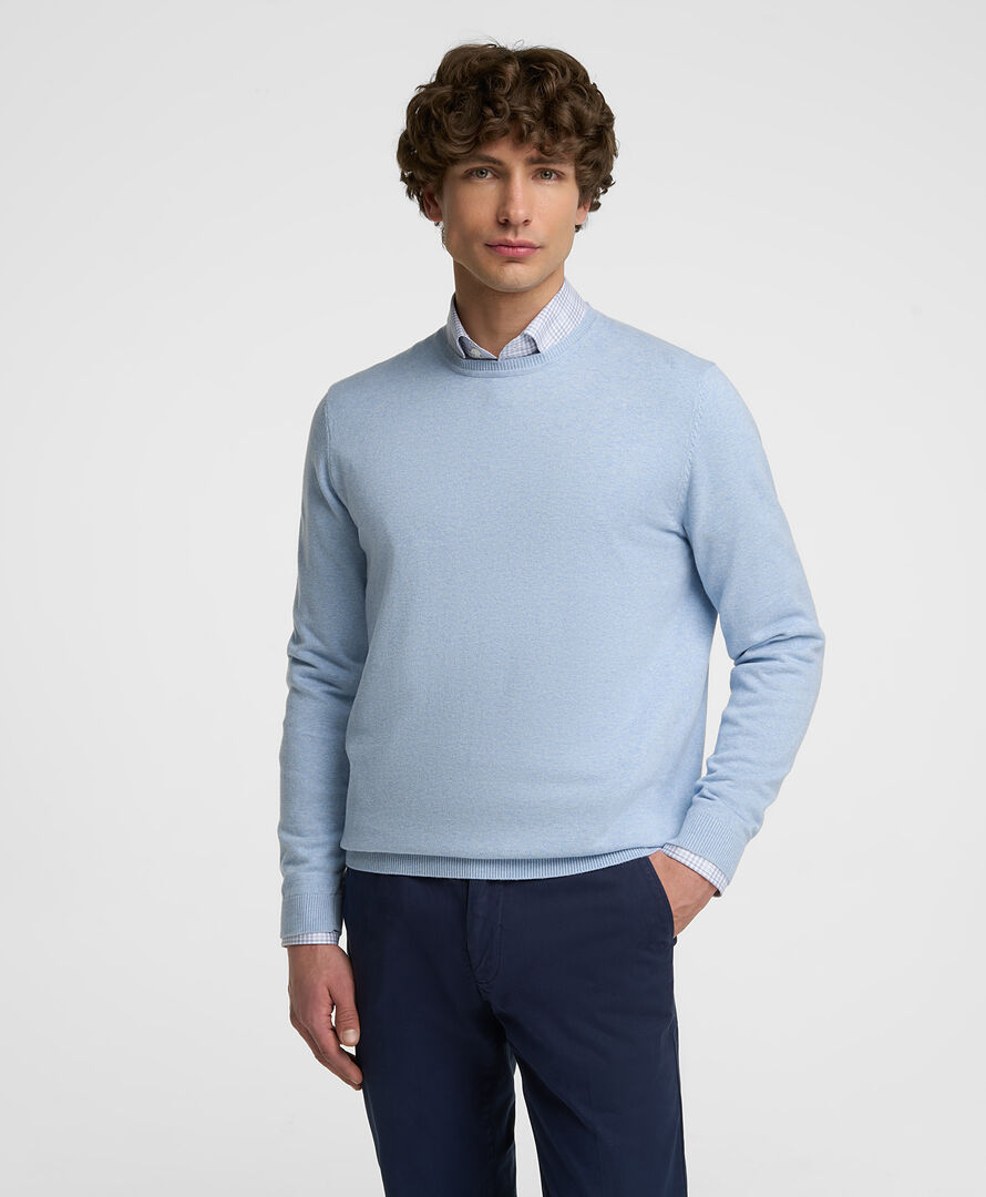Пуловер трикотажный HENDERSON KWL-0811 LBLUE фото 1