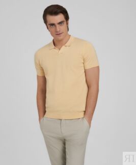 Поло HENDERSON кр.р. KWS-0052 YELLOW HENDERSON Поло из вязаного трикотажа с