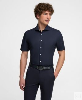 Рубашка HENDERSON кр.р. SHS-0695-S NAVY HENDERSON Рубашка хлопковая полупри