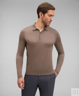 Поло трикотажное HENDERSON KWL-PLB-F2 LBROWN