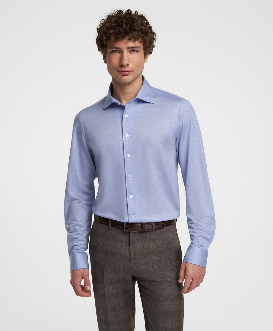 Рубашка трикот. HENDERSON дл.р HSL-0069 BLUE фото 1