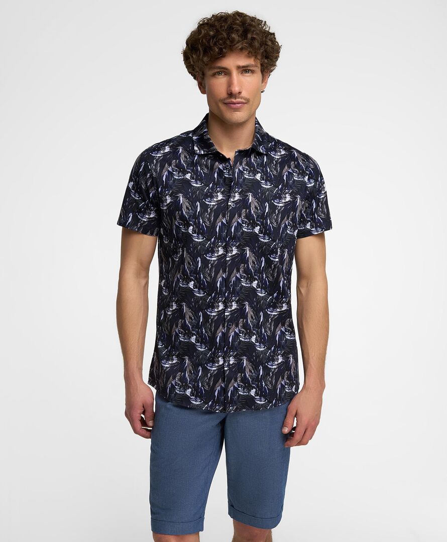 Рубашка трикот. HENDERSON кр.р HSS-0146-S NAVY фото 1