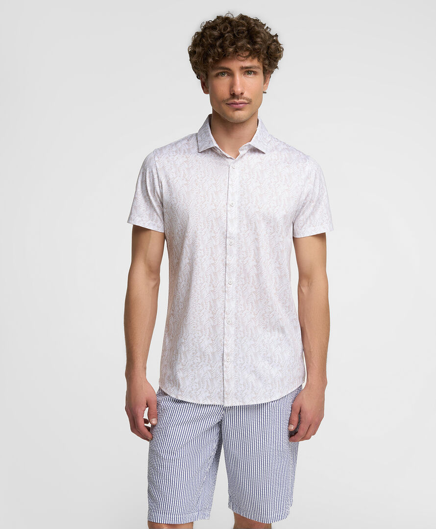 Рубашка трикот. HENDERSON кр.р HSS-0144-S LBEIGE фото 1