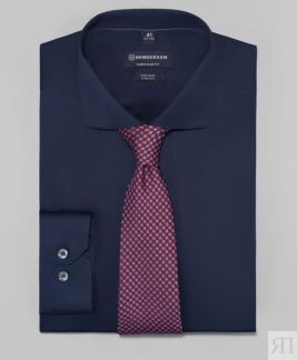 Рубашка прилегающий силуэт HENDERSON SHL-2706-X DNAVY