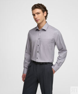 Рубашка HENDERSON дл.р. SHL-2221-R GREY