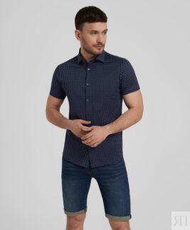 Рубашка трикот. HENDERSON кр.р HSS-0136 DNAVY