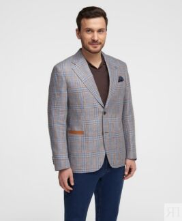 Пиджак HENDERSON JT-0333-R BLUE HENDERSON Повседневный пиджак изо льна от и