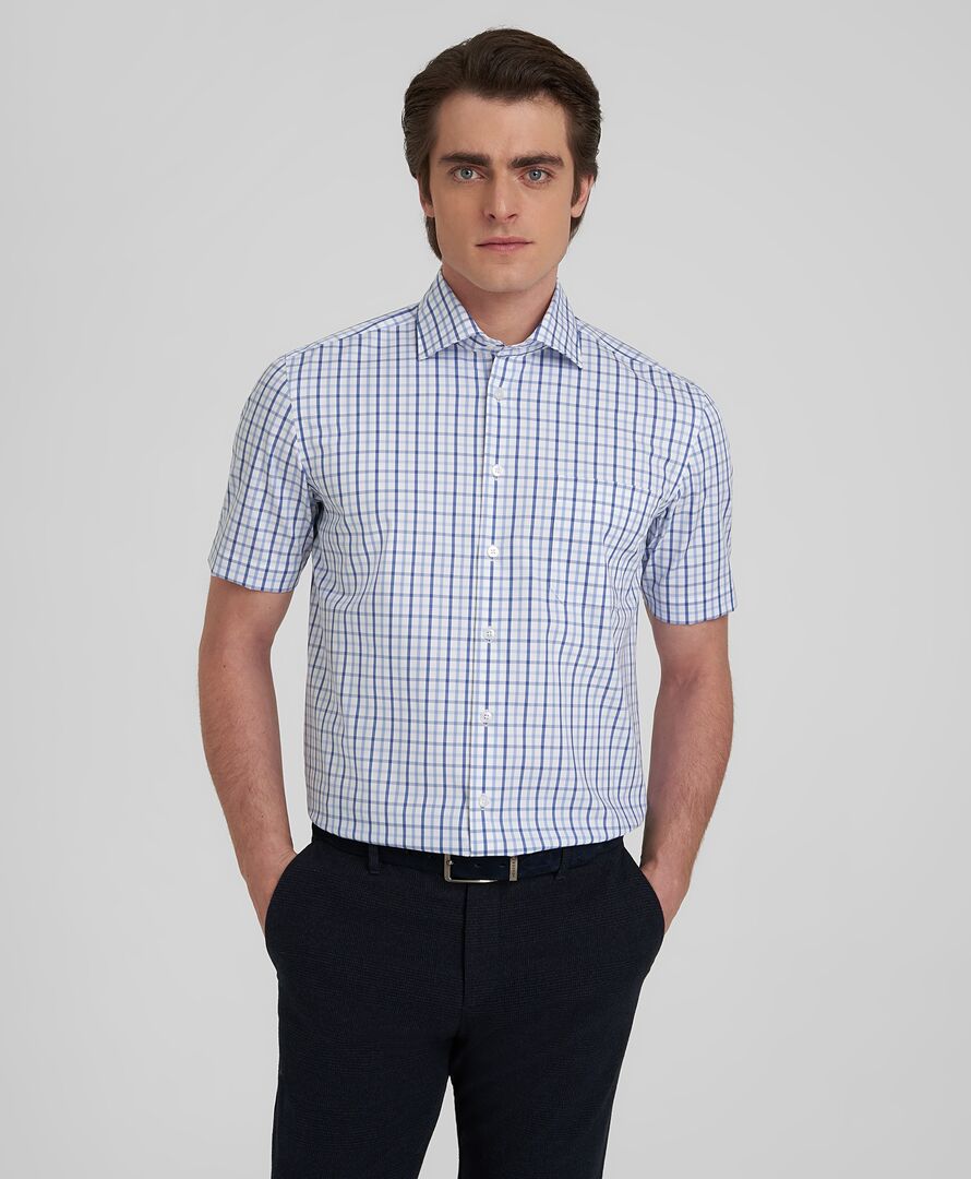 Рубашка HENDERSON кр.р. SHS-0651-R BLUE фото 1