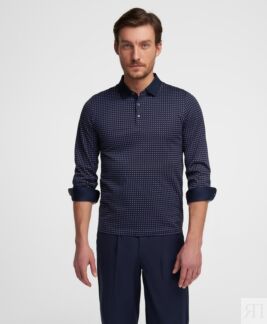 Рубашка Поло HENDERSON дл.р. HPL-0089 DNAVY