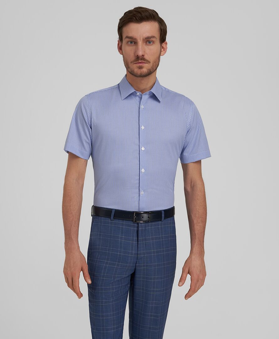 Рубашка HENDERSON кр.р. SHS-0680-X BLUE фото 1