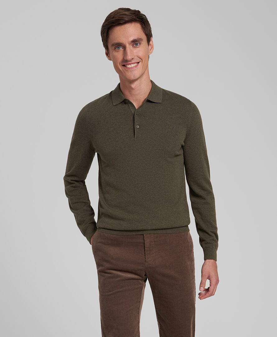 Поло трикотажное HENDERSON KWL-0892-1 KHAKI фото 1