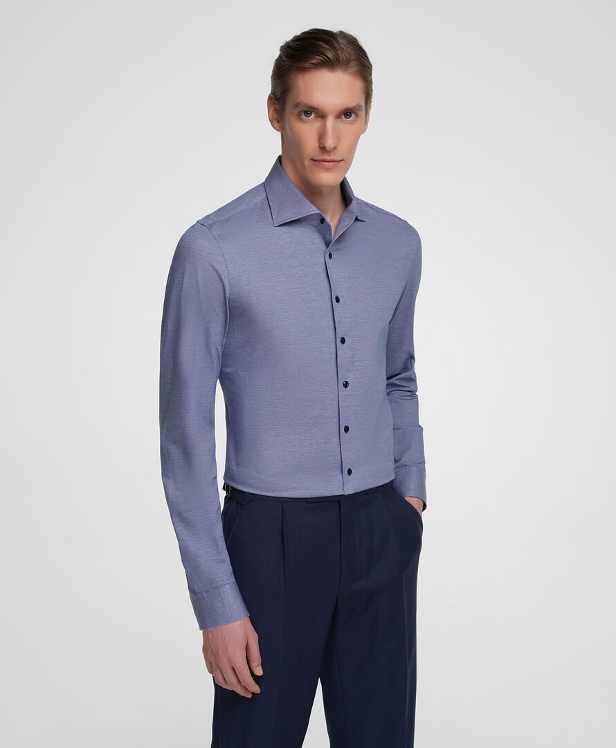 Рубашка трикот. HENDERSON дл.р HSL-0089-S NAVY фото 1